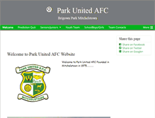 Tablet Screenshot of parkutdafc.com